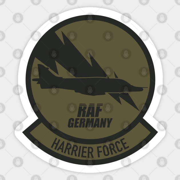RAF Germany Harrier Force Sticker by TCP
